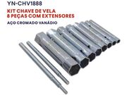Chave de Vela / Diversos Kit C/ 8 Pecas 6 à 22mm + 2 Extensores - 10116