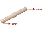 Conexão / Adaptador Reto 5/32" X 5/32"(4,00mm) - 2 Bicos Corrugados