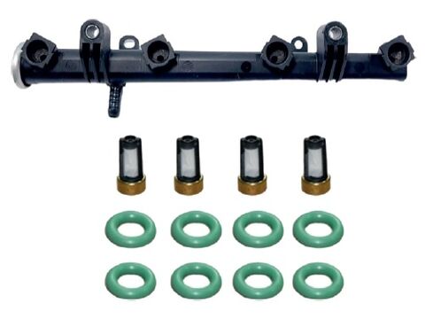 Flauta Para Bicos Injetores VW Gol G5 08/ Fox, Golf, Polo 1.6 8v - Engate Corrugado / Mangueira