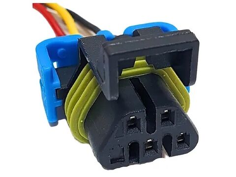 Conector 4 Vias Sonda Lambda GM Spin, Cobalt, Agile, Cruze, S10, Captiva, Onix, Prisma, Sonic