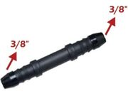 Conexão / Adaptador Reto 3/8" X 3/8"(9,5mm)  Longo (7,5cm) 2 Bicos Corrugados