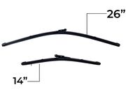 Palheta Flex 26/15" Punto, Linea, Sonic, Omega 08/13, Peugeot 208, 2008, HB20 19/...