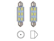 Lâmpada LED Torpedo 41mm 6 LEDs SMD Branco - PAR